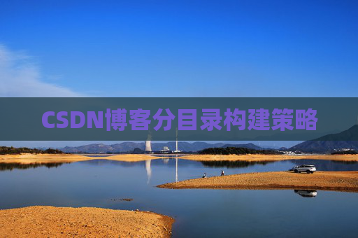 CSDN博客分目录构建策略